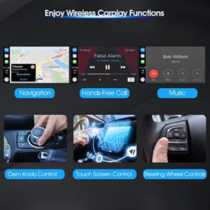 Carplay Wireless Adapter, Wireless Carplay Compatible with All Factory Apple CarPlay Cars, Plug & Play, Carplay Adapter Compatible for Audi/Volvo/Porsche/Ford,5G Chip Faster Connection