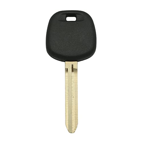 AKS Keys New Uncut Transponder Key Compatible with Toyota - 4D74 "H" TOY44H-PT