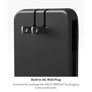 HALO 10000 AC - Contains a 10,000mAh Internal Battery with Built-in AC Wall Plug & Charging Cables - Blush