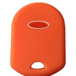 Rpkey Silicone Keyless Entry Remote Control Key Fob Cover Case protector Replacement Fit For Ford Lincoln Mercury OUCD6000022 164-R8046 164-R7040 CWTWB1U722 （Orange）