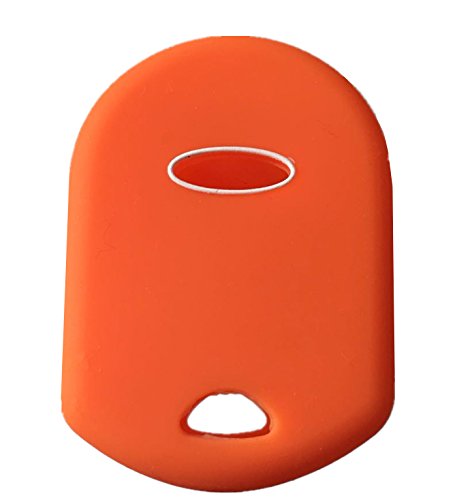 Rpkey Silicone Keyless Entry Remote Control Key Fob Cover Case protector Replacement Fit For Ford Lincoln Mercury OUCD6000022 164-R8046 164-R7040 CWTWB1U722 （Orange）