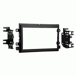 carxtc double din install car stereo dash kit for a aftermarket radio fits 2011-2015 ford f-650, f-750 trim bezel is black