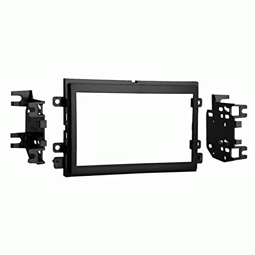 Carxtc Double Din Install Car Stereo Dash Kit for a Aftermarket Radio Fits 2011-2015 Ford F-650, F-750 Trim Bezel is Black