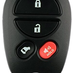 KeylessOption Keyless Entry Remote Fob Car Key Replacement for GQ43VT20T