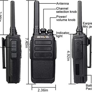 Retevis RT28 Walkie Talkies for Adults Long Range,Two Way Radios Rechargeable,Hands Free 2 Way Radio with Earpiece,for Worker School Security Restaurant(10 Pack)