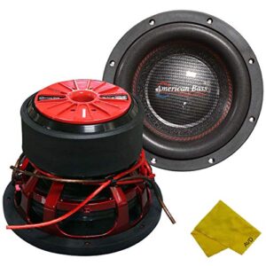 american bass 10″ competition car subwoofer, 3000 watt maximum power, bass surround speaker, car audio stereo subwoofer – 10 inch, dual 4 ohm voice coil