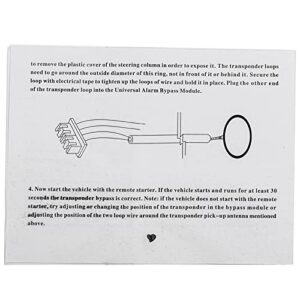 AMOSKAMAR Car Immobilizer Transponder Bypass Module Universal for Chip Keys (A Spare Chip Key is Required! Only for Chip Key)