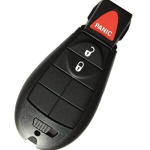 Replacement Fit for OEM Dodge Keyless Entry Remote Fob 3-Button Dodge Models Include 2013-2017 Dodge Ram Truck 1500 2500 3500 GQ4-53T 56046953