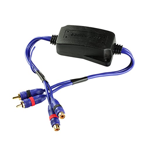 CAR Home Stereo Audio Ground Loop Isolator Noise Suppressor Filter