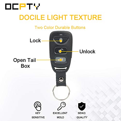 OCPTY 1 X Flip Key Entry Remote Control Key Fob Transmitter Replacement for 06-10 for Hyundai Elantra Sonata 2.0L 2.4L 3.3L OSLOKA-360T 4 Buttons