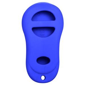 keyless2go replacement for new silicone cover protective case for remote key fobs fcc gq43vt9t gq43vt13t gq43vt17t – blue