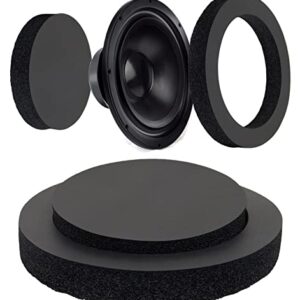 BENLIUDH Car Door Speaker Fast Rings Foam Bass Blockers, Car Universal Foam Speaker Enhancer System Kit for 6" and 6.5" Speaker 2 Pcs - Self Adhesive