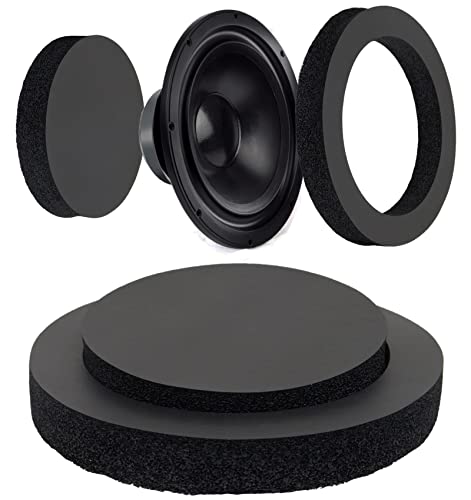 BENLIUDH Car Door Speaker Fast Rings Foam Bass Blockers, Car Universal Foam Speaker Enhancer System Kit for 6" and 6.5" Speaker 2 Pcs - Self Adhesive