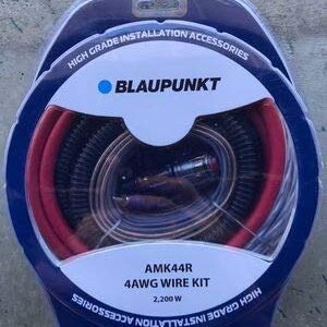 Blaupunkt AMK44R Car Audio Amplifier 4 Gauge Wiring Kit RED