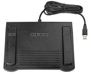 transcription foot pedal for use with express scribe for windows or mac transcription software
