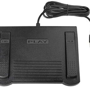 Transcription Foot Pedal for use with Express Scribe for Windows or Mac Transcription Software