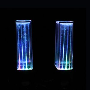 Aolyty Colorful LED Water Speaker with Dancing Fountain Light Show Sound for PC, MP3 Player, Laptops, Smartphone Black