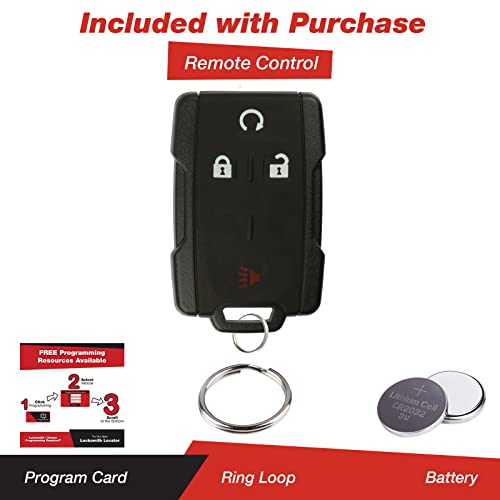 KeylessOption Keyless Entry Remote Car Key Fob for Chevy Silverado Colorado GMC Sierra Canyon 2014-2019 M3N-32337100