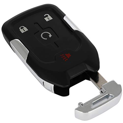 SCITOO Keyless Entry Remote Key Fob SHELL CASE Replacement for 4 Buttons Uncut Car Key for GMC DENALI XL 2017-2020 1pc FCC 13584513 HYQ1EA