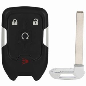 SCITOO Keyless Entry Remote Key Fob SHELL CASE Replacement for 4 Buttons Uncut Car Key for GMC DENALI XL 2017-2020 1pc FCC 13584513 HYQ1EA