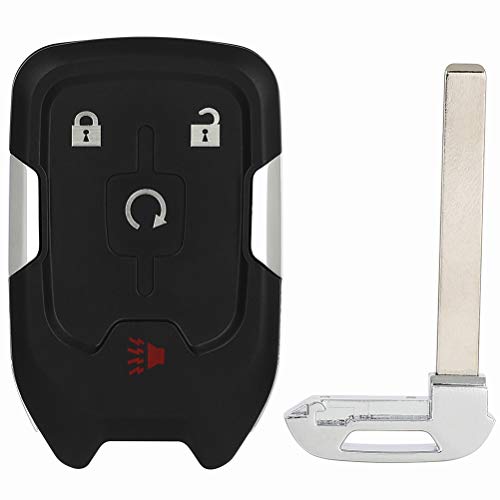 SCITOO Keyless Entry Remote Key Fob SHELL CASE Replacement for 4 Buttons Uncut Car Key for GMC DENALI XL 2017-2020 1pc FCC 13584513 HYQ1EA