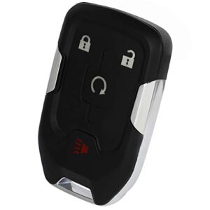 SCITOO Keyless Entry Remote Key Fob SHELL CASE Replacement for 4 Buttons Uncut Car Key for GMC DENALI XL 2017-2020 1pc FCC 13584513 HYQ1EA