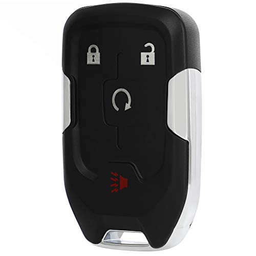 SCITOO Keyless Entry Remote Key Fob SHELL CASE Replacement for 4 Buttons Uncut Car Key for GMC DENALI XL 2017-2020 1pc FCC 13584513 HYQ1EA