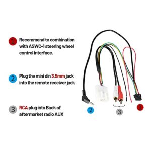 RED WOLF Steering Wheel Control Wire Harness Replacement for Toyota 2003-2014 Lexus Scion Factory SWC Retain Add-on Aftermarket Radio Stereo Install