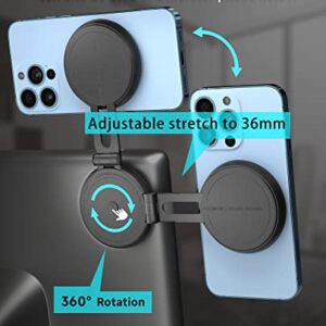 LCYATSI Car Phone Holder Mount for Tesla Model 3/Y/S/X Phone Mount MagSafe Magnetic 360° Rotation Invisible Foldaway Car Phone Holder Compatible with iPhone 14/13/12/Samsung and MagSafe Cases