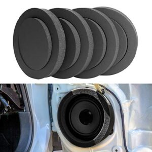 vofono speaker fast rings 6.5 inch [4 pcs], car speaker foam baffles enhancer system sponge bass blocker kit for 6″ and 6.5″ speaker