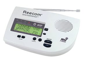 unique 200 hours back-up battery life time (standby), 16 siren volume, eom detection, display event message and effective time at a glance, reecom r-1630c same weather alert radio (light grey)