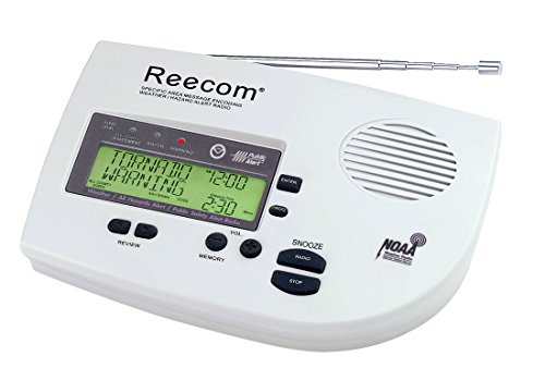 Unique 200 Hours Back-up Battery Life Time (Standby), 16 Siren Volume, EOM Detection, Display Event Message and Effective Time at a Glance, Reecom R-1630C Same Weather Alert Radio (Light Grey)