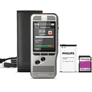 Pocket Memo 6000 Digital Recorder, Push Button, 2GB, Silver