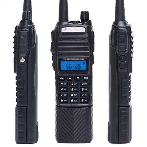 BAOFENG UV-82 Plus 8W High Power Ham Radio 2M/70CM Portable Two Way Radio Dual PTT Handheld Amateur Radio with Extra 3800mAh Battery +771 Antenna（Pack of 2pcs Radios）