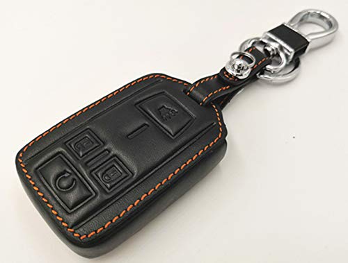 KAWIHEN Leather Key Fob Cover Compatible with M3N-32337100 22881480 Chevrolet Chevy Colorado Silverado 1500 2500 HD 3500 HD GMC Canyon Sierra 1500 2500 HD 3500 HD