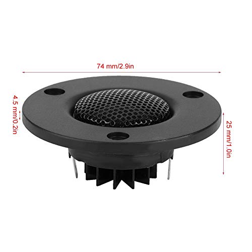 Alinory Dome Tweeter Speaker Diaphragm 2Pcs 25-core 25W B7 Pure Silk Film Magnet Dome Tweeter Treble Speaker Loudspeaker Diaphragm