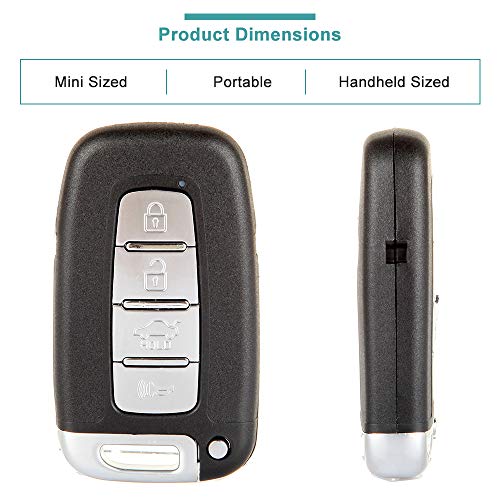 SELEAD Flip Key Fob 4 Buttons Keyless Entry Remote fit for 2009-2015 Hyundai Azera Elantra Elantra GT Equus Genesis Sonata Antitheft Keyless Entry Systems 267AL-HMFNA04 1pc US Stock