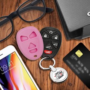 Keyless2Go Replacement for New Silicone Cover Protective Case for Remote Key Fobs with FCC OUC60270 - Pink