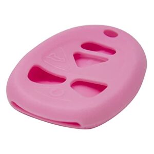 Keyless2Go Replacement for New Silicone Cover Protective Case for Remote Key Fobs with FCC OUC60270 - Pink