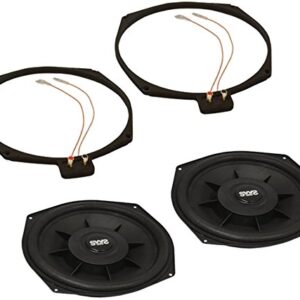 Earthquake Sound i82SWS 8-inch Shallow Woofer System Under-the-Seat Subwoofers with Gaskets, 2-Ohm (Pair)