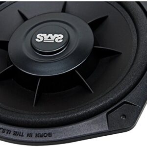 Earthquake Sound i82SWS 8-inch Shallow Woofer System Under-the-Seat Subwoofers with Gaskets, 2-Ohm (Pair)