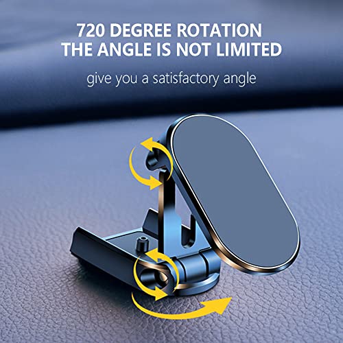 Magnetic Phone Holder for Car,Foldable Phone Mount Multi-Functional 360°Rotation,Magnet for car Dashboard Phone Holder Magnetic Car Mount for iPhone 13 Pro Max / 13 Pro and All Smartphone