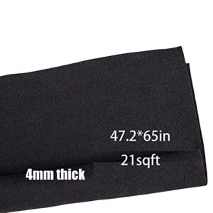 chimailong speaker box carpet fabric black: car trunk truck auto automotive liner speakers subwoofer interior cover roll carpeting for sub box polyester fiber material 47 x 65 in 21.25 sqft（folded）