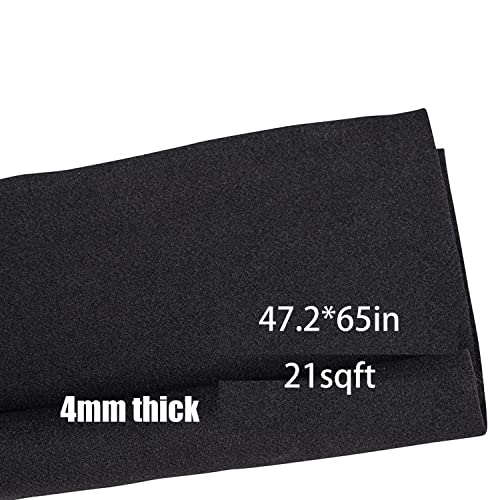 Chimailong Speaker Box Carpet Fabric Black: Car Trunk Truck Auto Automotive Liner Speakers Subwoofer Interior Cover Roll Carpeting for Sub Box Polyester Fiber Material 47 X 65 in 21.25 Sqft（Folded）