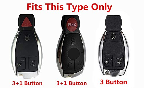 Rpkey Silicone Keyless Entry Remote Control Key Fob Cover Case protector Replacement Fit For Mercedes Benz W203 W210 W211 AMG W204 C E R CL GL S SL BGA CLS CLK CLA SLK Case Classe IYZ3312 MB-KEYPROG2