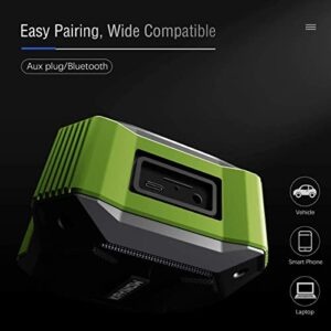 Portable Emergency Radio Bluetoooth Speaker,FM AM WB NOAA Weather Radio w/ 5000mAh Power Bank,IPX5 Waterproof Hand Crank Solar Radio w/LED Flashlight,SOS Alarm,Compass for Outdoor Survival