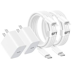 iphone charger fast charging,[apple mfi certified] apple charger iphone super quick 2pack 6ft type-c to lightning cable usb c wall charger plug adapter for iphone 14 13 12 11/14pro max/13pro/xs/xr/se