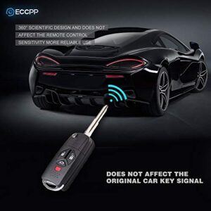 ECCPP OUCG8D-620M-AUncut Keyless Entry Remote Control Car Key Fob Shell Case Replacement for 07-12 for Mitsubishi Eclipse Endeavor Endeavor Lancer Outlander OUCG8D-620M-A (Pack of 2)