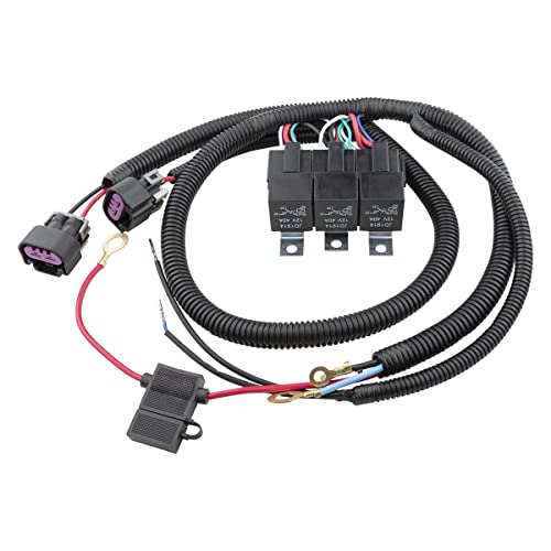 Dual Electric Fan Upgrade Wiring Harness Fits GM 1999– 2006 Truck SUV Replace 7L5533A226T Control Cooling Fan Wire Harness Kit