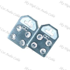 DC Audio - Flat 4 Spot Battery Terminals - Aluminum (Pair)